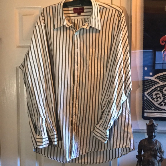 Nordstrom black & white striped shirt SOLD - Picture 5 of 8